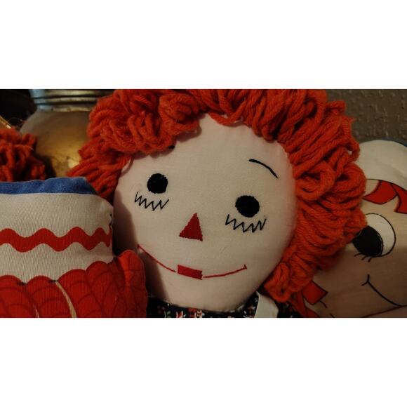 Vintage Raggedy Ann and Andy Set Handmade And Merrill Lot Of 4 One Slight Damage - Picture 6 of 16